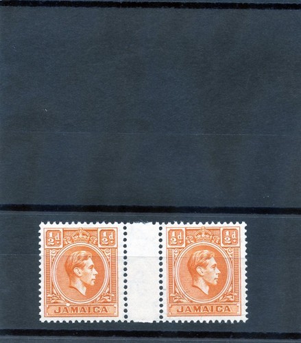 JAMAICA Sc 148(SG 121b)**VF NH GUT PAIR $36 - 第 1/1 張圖片