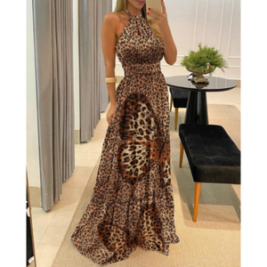 Vestido de Leopardo Casual de Mujer Elegante Vestidos para Mujeres | eBay
