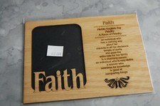 DISCONTINUED Faith Name Picture Frame Holds 3.25" x 4.25" - 5x7 Matte Only