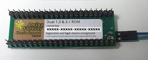 Adaptateur flash Amiga 500/500+/600/2000/CDTV ==> Kickstart 1,3 + 3,1 CLOANTO - Photo 2/6