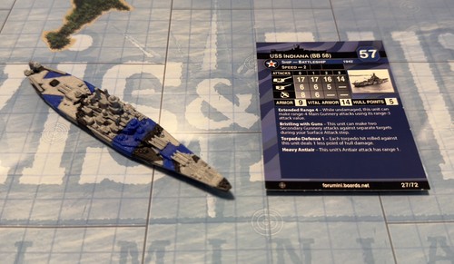 Axis & Allies - War At Sea - Forumini: USS Indiana America Battleship - Deck 6