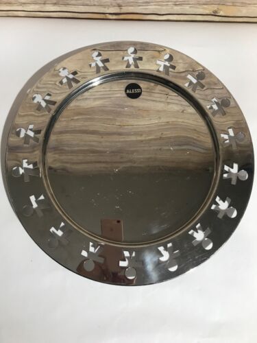 Alessi Girotondo Tray King Kong Round Silver
