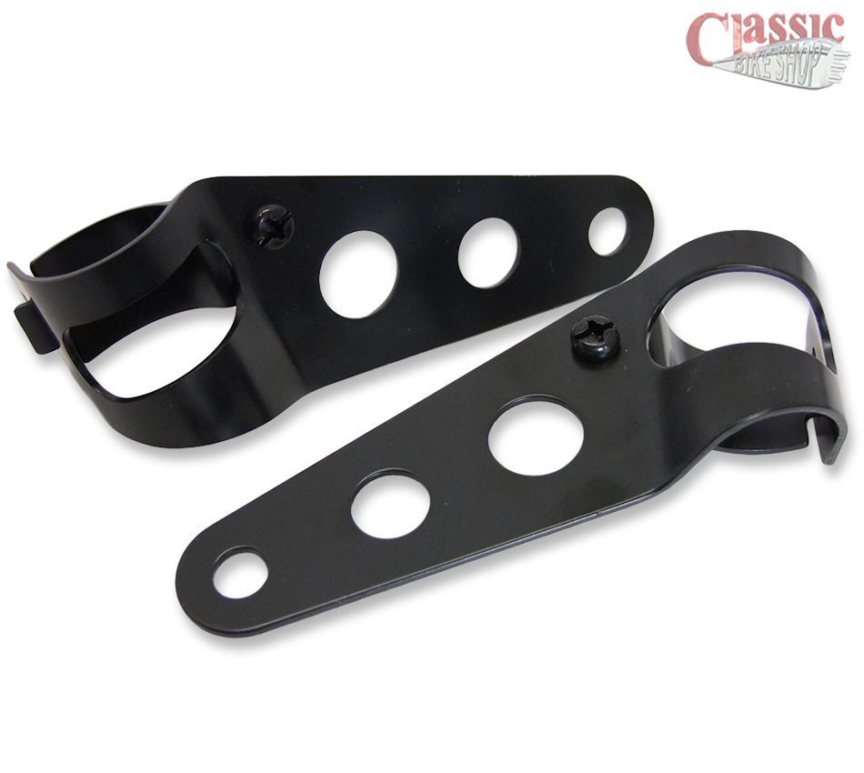Universal Black Flat tracker Triton Headlamp Brackets UK