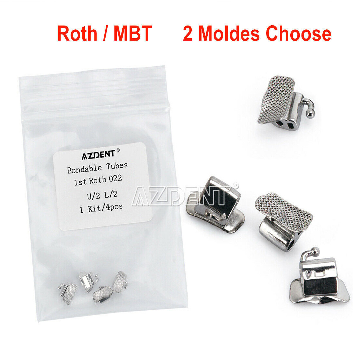Dental Orthodontic 1st Molar Bands W/ Non-Convertible Roth 022 - Foto 4