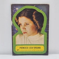 STAR WARS 1978 CARD STANI N°87 LEIA CARDBOARD MATERIAL