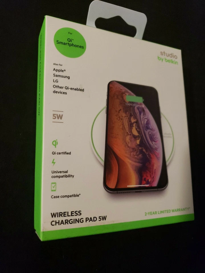 ALMOHADILLA DE CARGA INALÁMBRICA UNIVERSAL Belkin Studio 5W Certificado Qi NUEVO Envío Rápido Foto 4 de 4