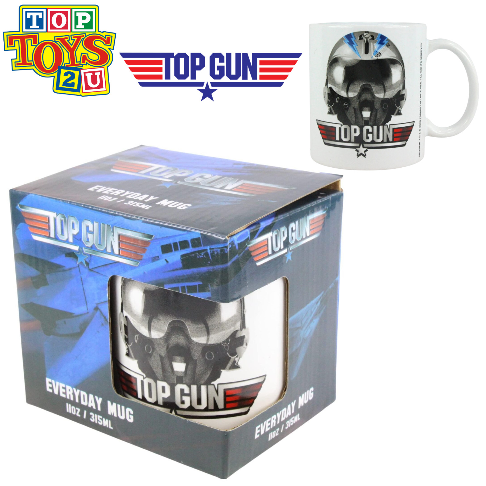 Top Gun Iceman Helmet Coffee Mug Gift Boxed 315ml