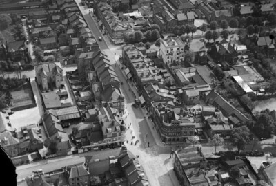 The High Street, Sutton, 1921 England OLD PHOTO