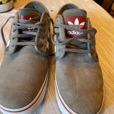 Adidas Adi Ease Premier Shoes Men's Size 9  Gray Red Skateboard