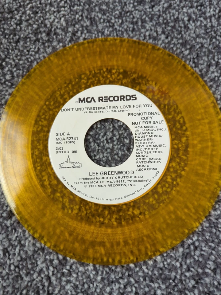 Two Lee Greenwood 7" Singles Colored Vinyl Promo Copies Christmas To Christmas Foto 3 de 4