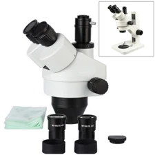 7X-45X Simul-focal Trinocular Zoom Stereo Microscope Head with CTV CCD Adapter