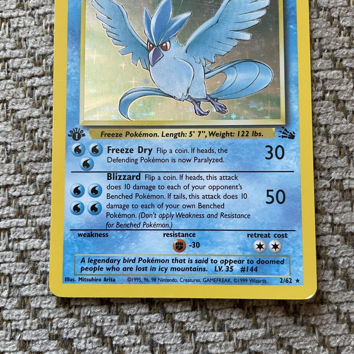 Articuno Fossil 2/62 Values - MAVIN