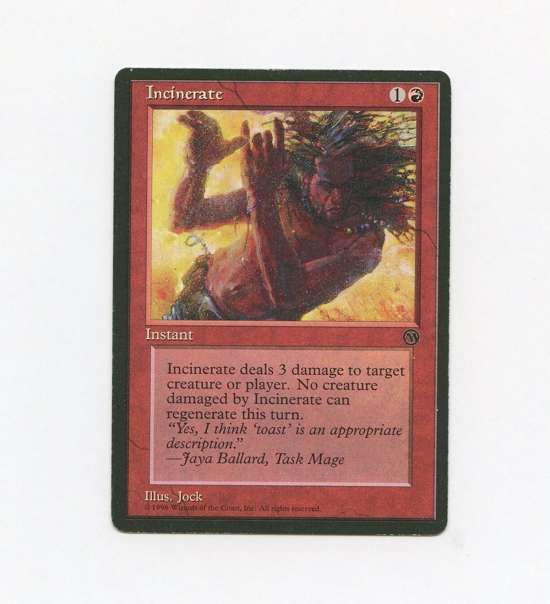 dci card mtg Incinerate Promo MP Magic the Gathering c Magic The Gathering DCI Judge