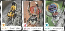 MUH Peacock Spiders 2023 Australian Sheet Stamp Set