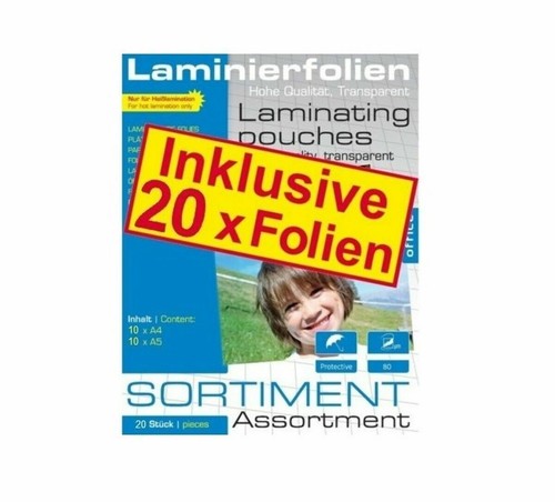 GENIE Laminiergerät A4 im Set mit 20 Laminierfolien LA100 - Bild 3 von 4