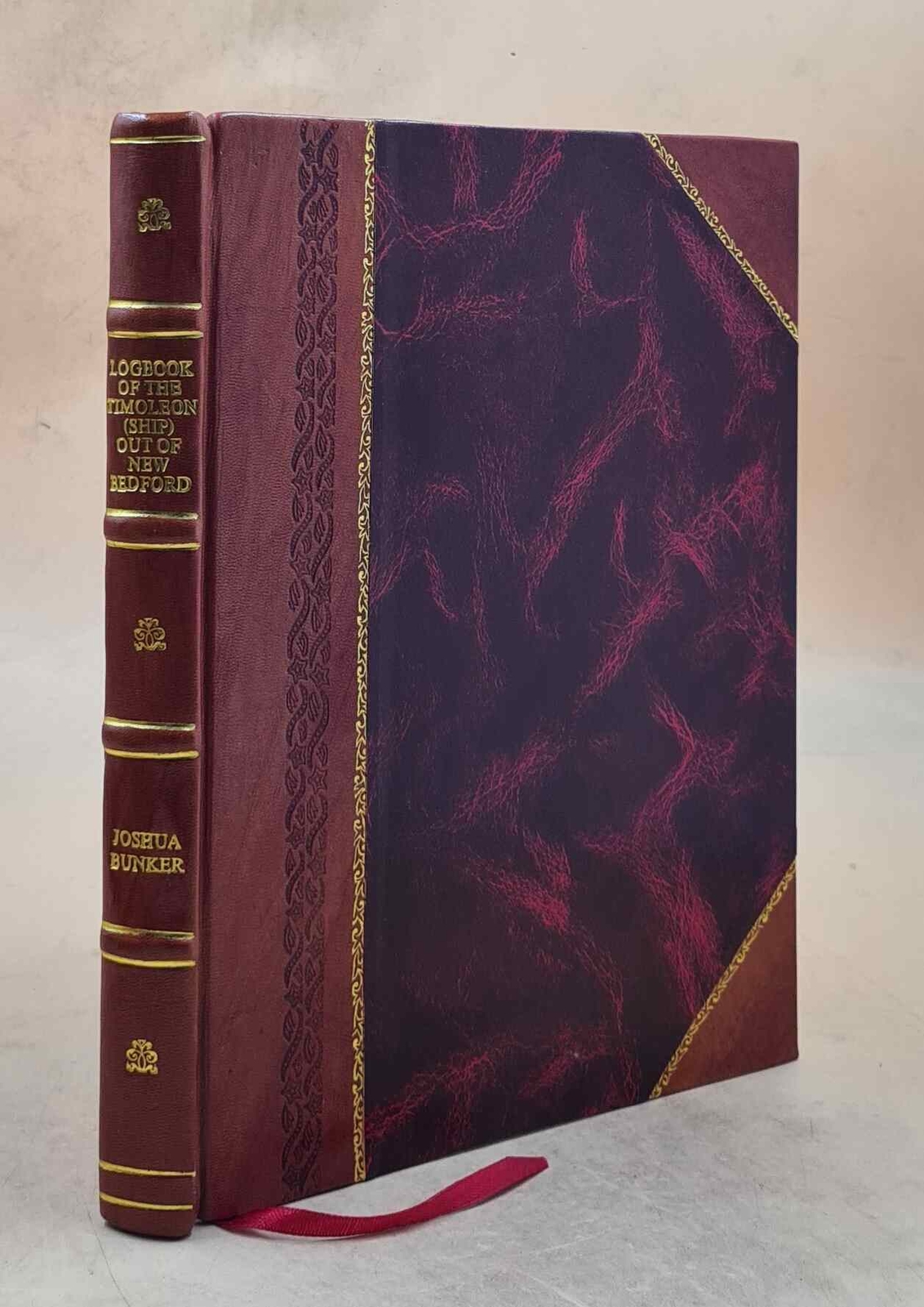 Vintage Logbook of the Timoleon Ship from New Bedford MA Mastered Leather Bound Edition