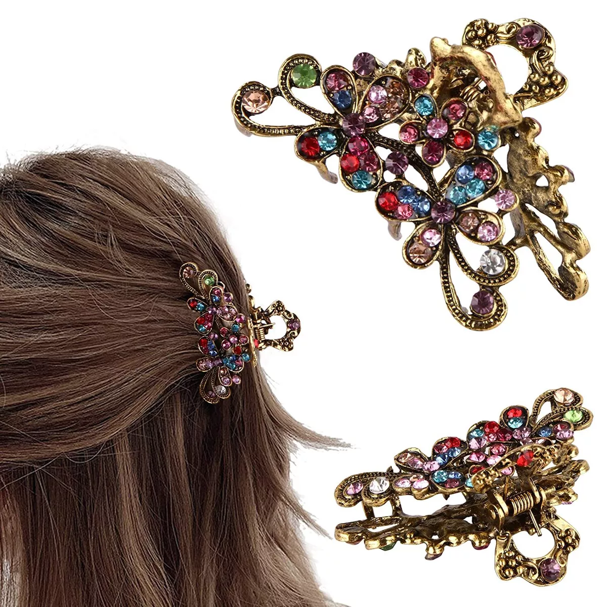 Buy Designs By Jewels Galaxy Women Set Of 3 Alligator Hair Clips - Hair  Accessory for Women 20420280 | Myntra