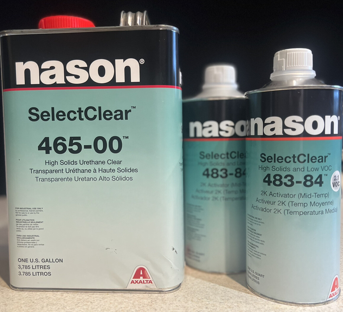 NASON Select Clear 465-00 Mid Temp Activator 483-84 High NASON Select Clear 465-00 Mid Temp Activator 483-84 High