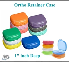 Dental Retainer Case Ortho Applaince Box Retainer Carrier, 1" Deep, Upto 20/Bx