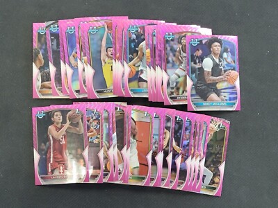 2022-23 Bowman U University Chrome Pink Refractor Pick Your Card #1-100
