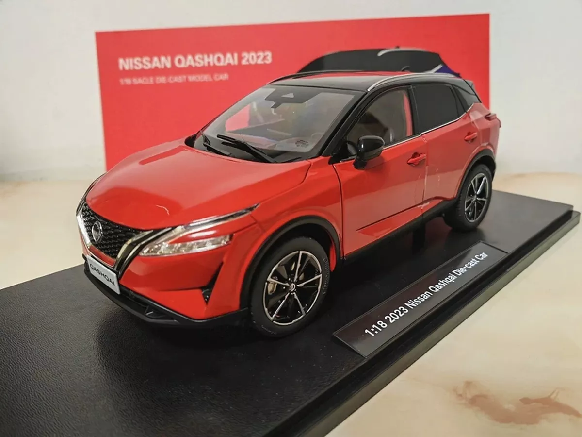 Escala 1 18 SUV NISSAN QASHQAI 2023 rojo diecast modelo de coche juguete regalo