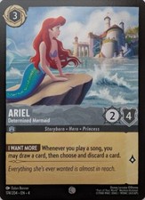 Disney Lorcana Ursula's Return Ariel Determined Mermaid 174/204