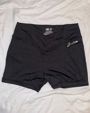 Girls Justice Black Nylon Shorts L  