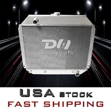 6 Cylinder 4.9L DH Racings Radiator Aluminum For 1968-1979 Ford F-Series Pickup