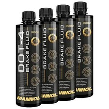 4x 450 ml Bremsflüssigkeit MANNOL DOT4 J1703 Bremse Brems Flüssigkeit DOT