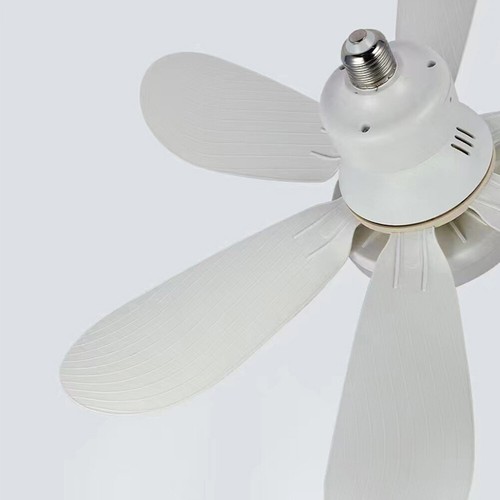 Socket Fan with Light Low Profile Ceiling Fan 3 Color Dimmable Small Ceiling Fan - Picture 10 of 33