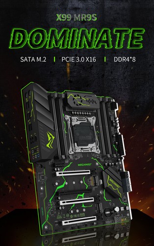Placa madre LGA 2011-3 X99 SATA III soporte E5 2666 V3 CPU 32 GB DDR4 2666 MHz RAM - Imagen 7 de 13