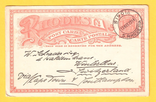 Rhodesia British Colonies South Africa classic stationery stationary to GB UK
