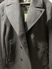 G Star Wool Covery Pea Coat Trench Sz Large