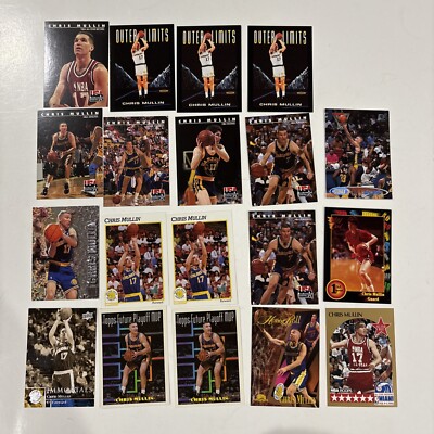 Lot (19) Chris Mullin Basketball Cards Base Insert Parallel Warriors