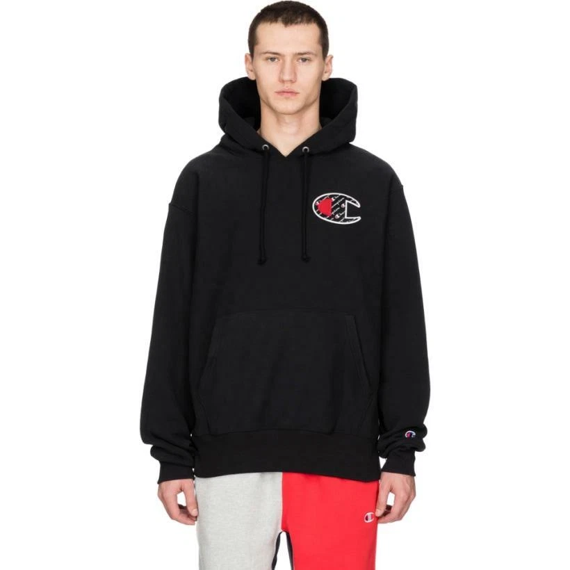 Champion pocket logo top reverse weave pullover hoodie