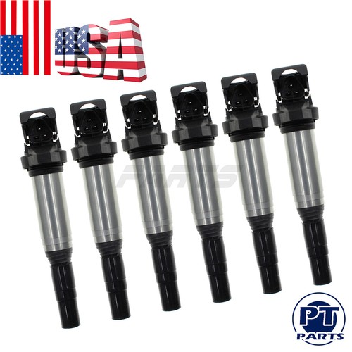 Set Of 6 Delphi Direct Ignition Coils For BMW E82, F30, E90, E92, E93, 330xi, X3, X6 Models.