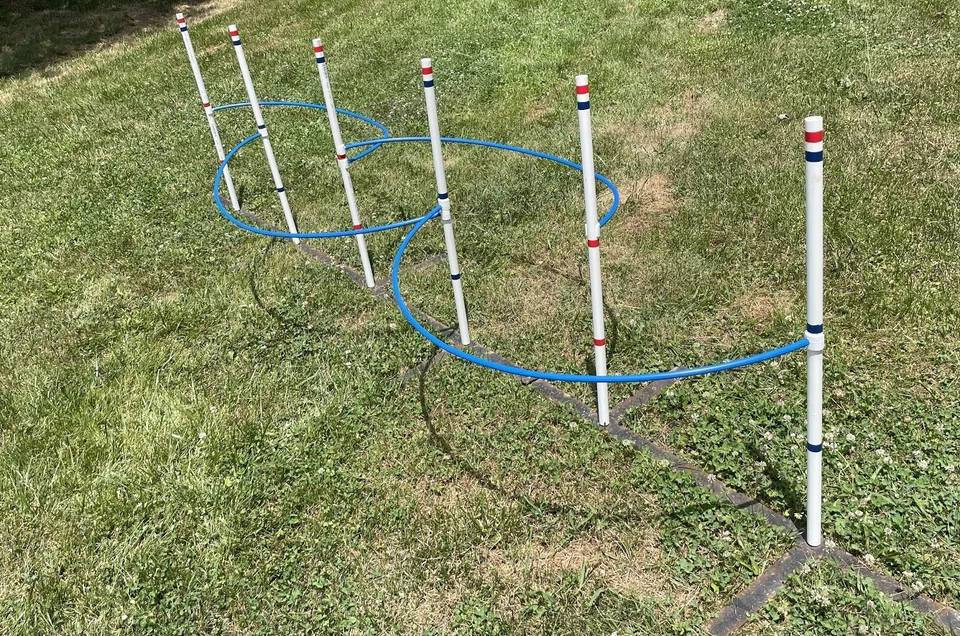 Set of 4 Dog Agility Weave Pole Training Guide Wires * FREE SHIPPING - Image 2 of 3