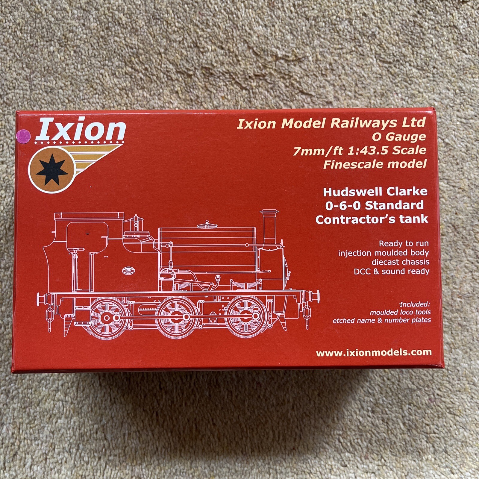 Ixion Hudswell Clarke 060 Standard Contractors Tank O Gauge 143 DCC