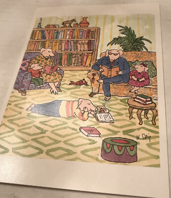 Peaceable Kingdom Press Card Illustration By william steig 1994