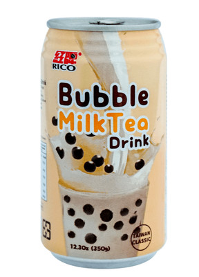 (6 Pack) Rico Taiwanese Classic Bubble Boba Milk Tea, Original Taste, 12.3 Fl Oz