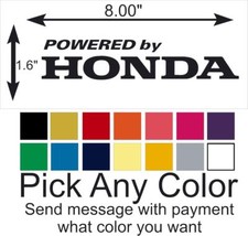 Powered By Honda Vinyl Decal Sticker Car Truck Window Pick A Color
