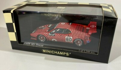 1980 BMW M1 Procar, Diecast 1:43 Scale, Red 430802590 Minichamps