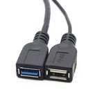 USB 3.0 1 To 2 Data Cable Male to Female Extension Charging Adapter Converter