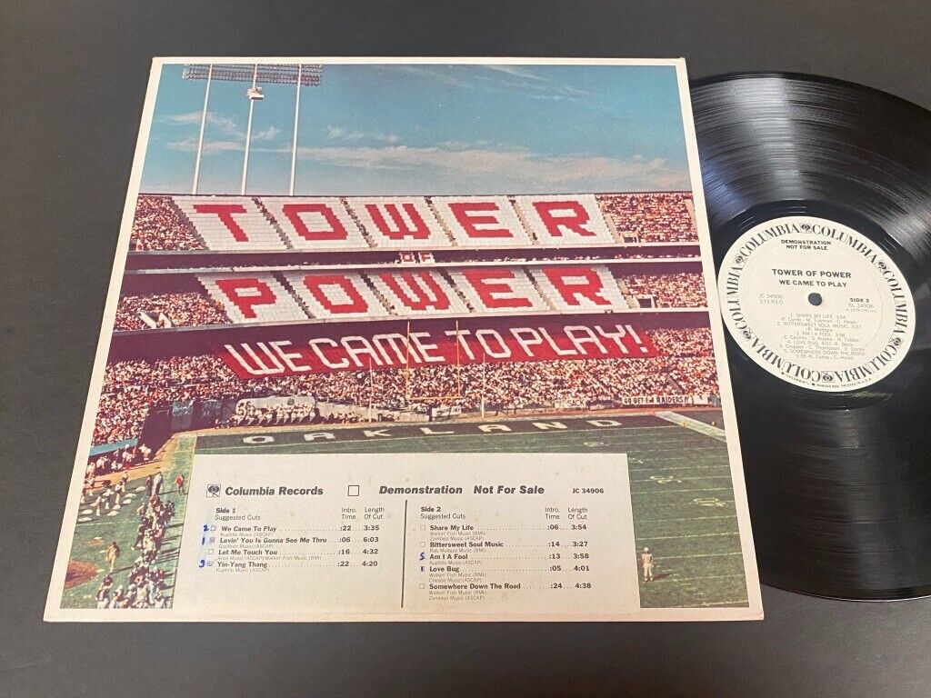 Tower Of Power: We Came To Play! LP - Columbia JC 34906 - WLP - Promo- Soul Funk