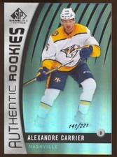 2017-18 SP Game Used Rainbow #124 Alexandre Carrier 141/221 ROOKIE RC
