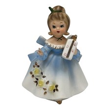 Vintage 1950  s RELPO Planter K1551; Beautiful Young Girl Carrying a Present 2