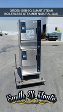 Groen SmartSteam Double Natural Gas Boilerless Convection Steamer (2) SSB-5G