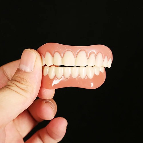 Smile Veneers Snap On falsche Zähne obere untere Zahnprothese gefälschte Zahnabdeckung - Bild 3 von 10