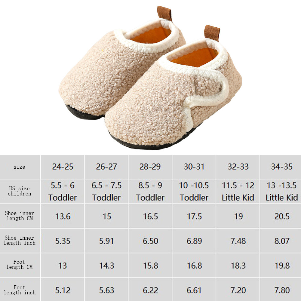 SAOLA Pantofole calde unisex bambini antiscivolo suola morbida ciabatte casa interno