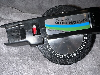 DYMO Office Mate 1540 Embosser 1 Line Label Maker + 2 Rolls Of
